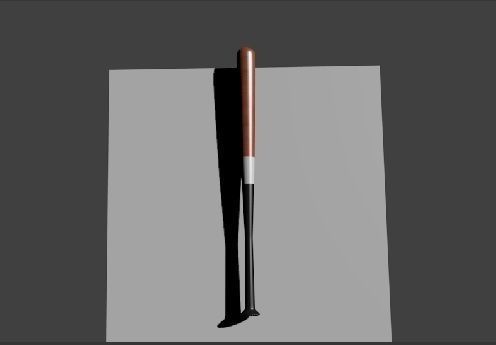 Wooden BaseballBat 3D model_3