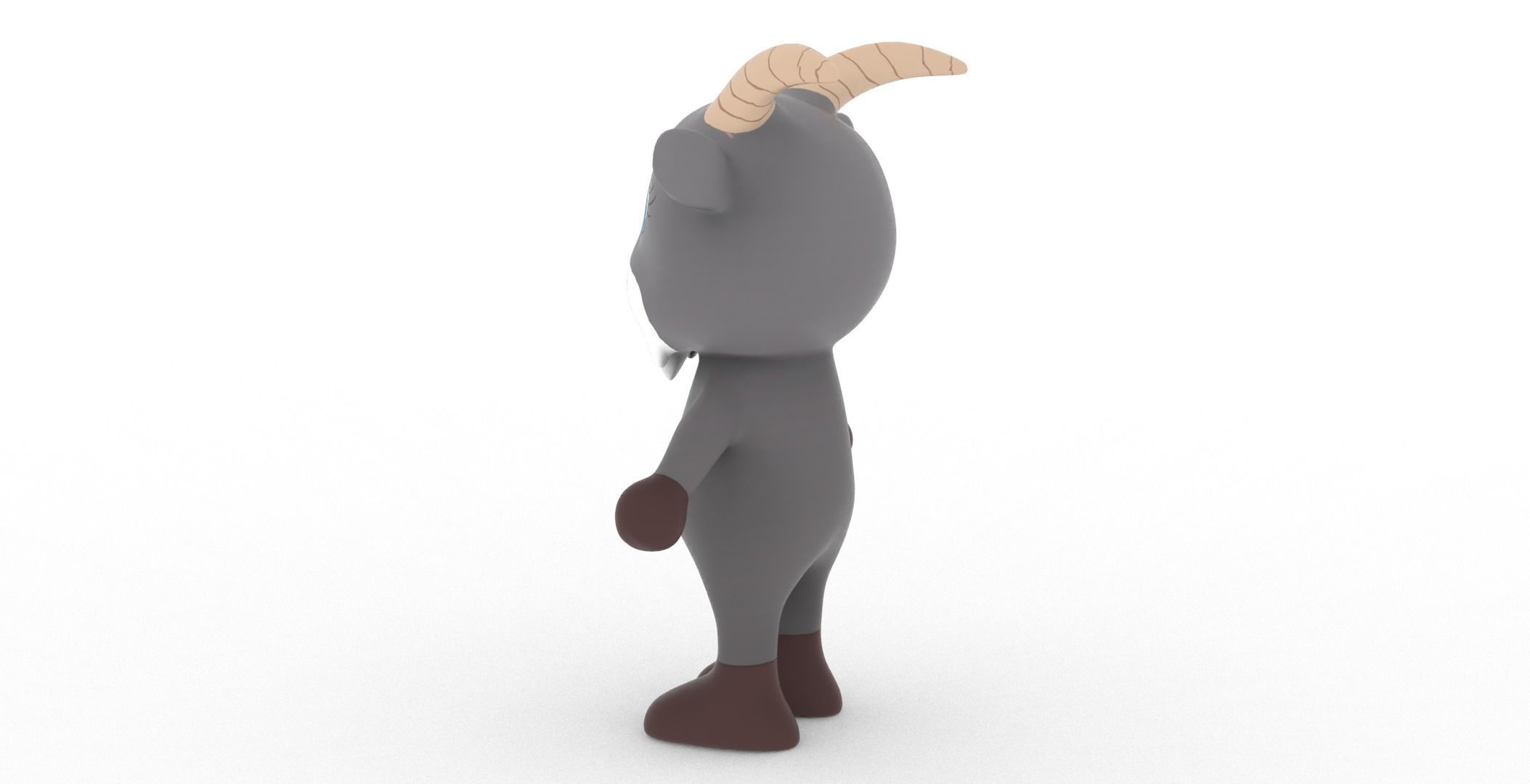 Character007 Animated Goat 3D Low-poly 3D model_22