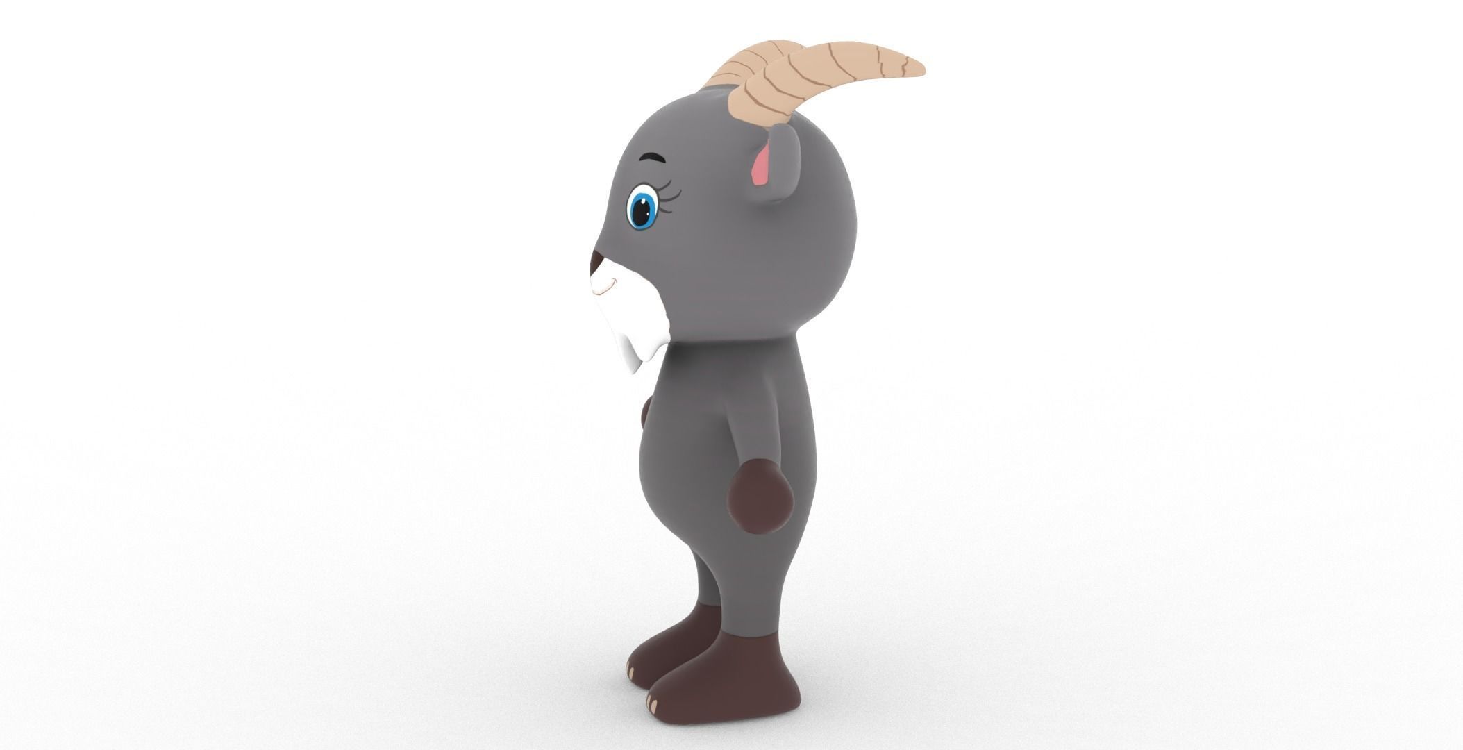 Character007 Animated Goat 3D Low-poly 3D model_20