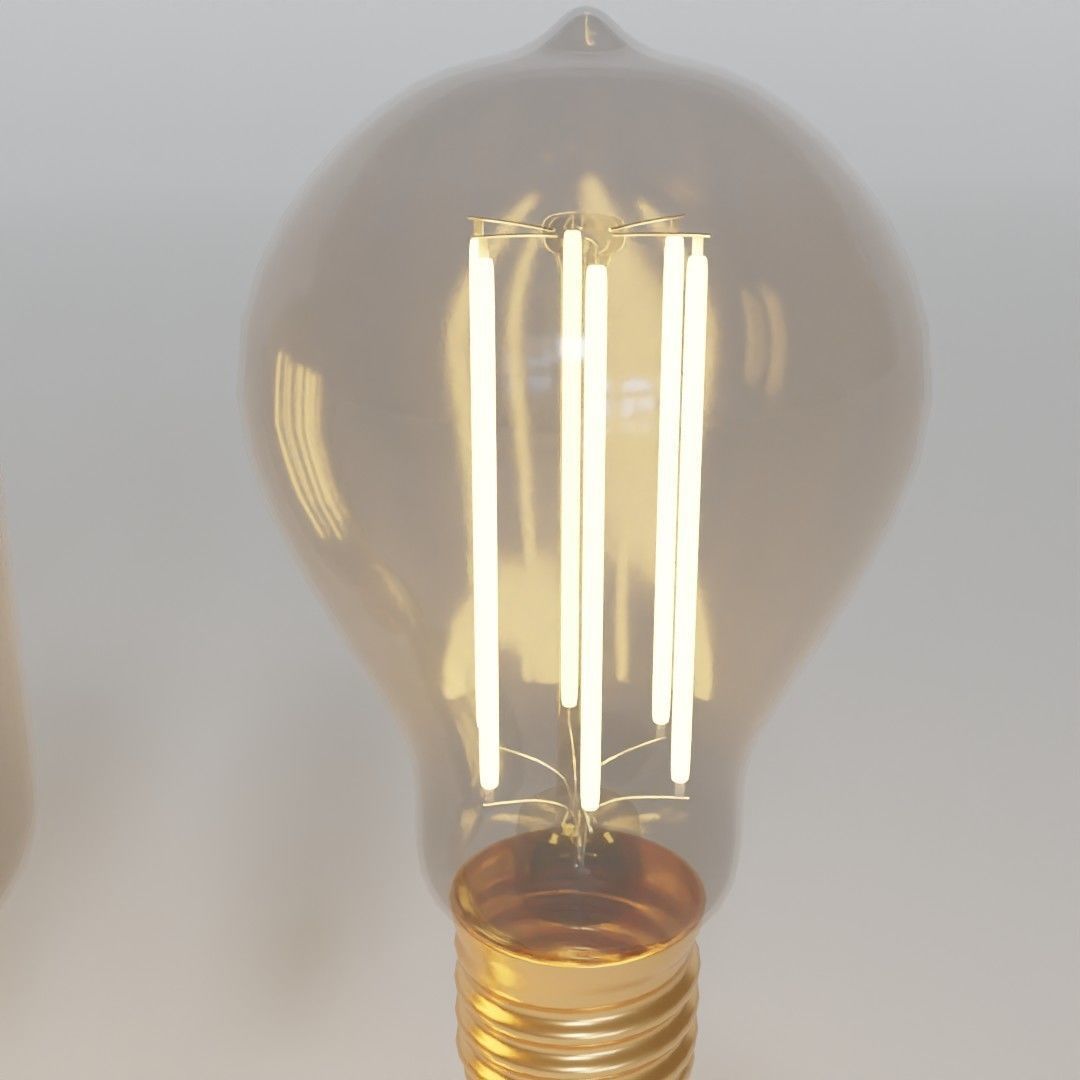 industrial light led bulb collection 3D model_8