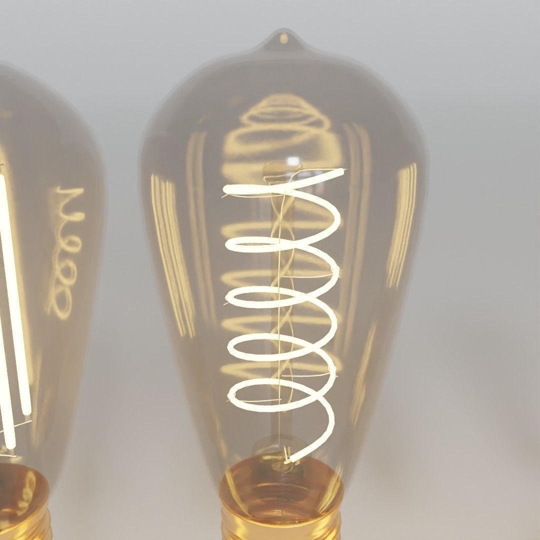 industrial light led bulb collection 3D model_10