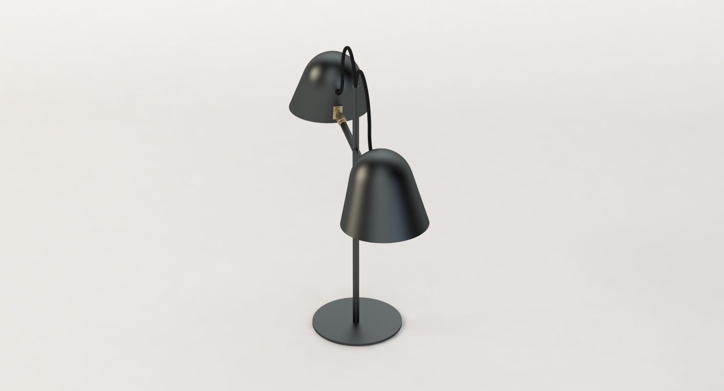Streck Bordslampa Double Head Lamp by Joel Karlsson 3D model_3