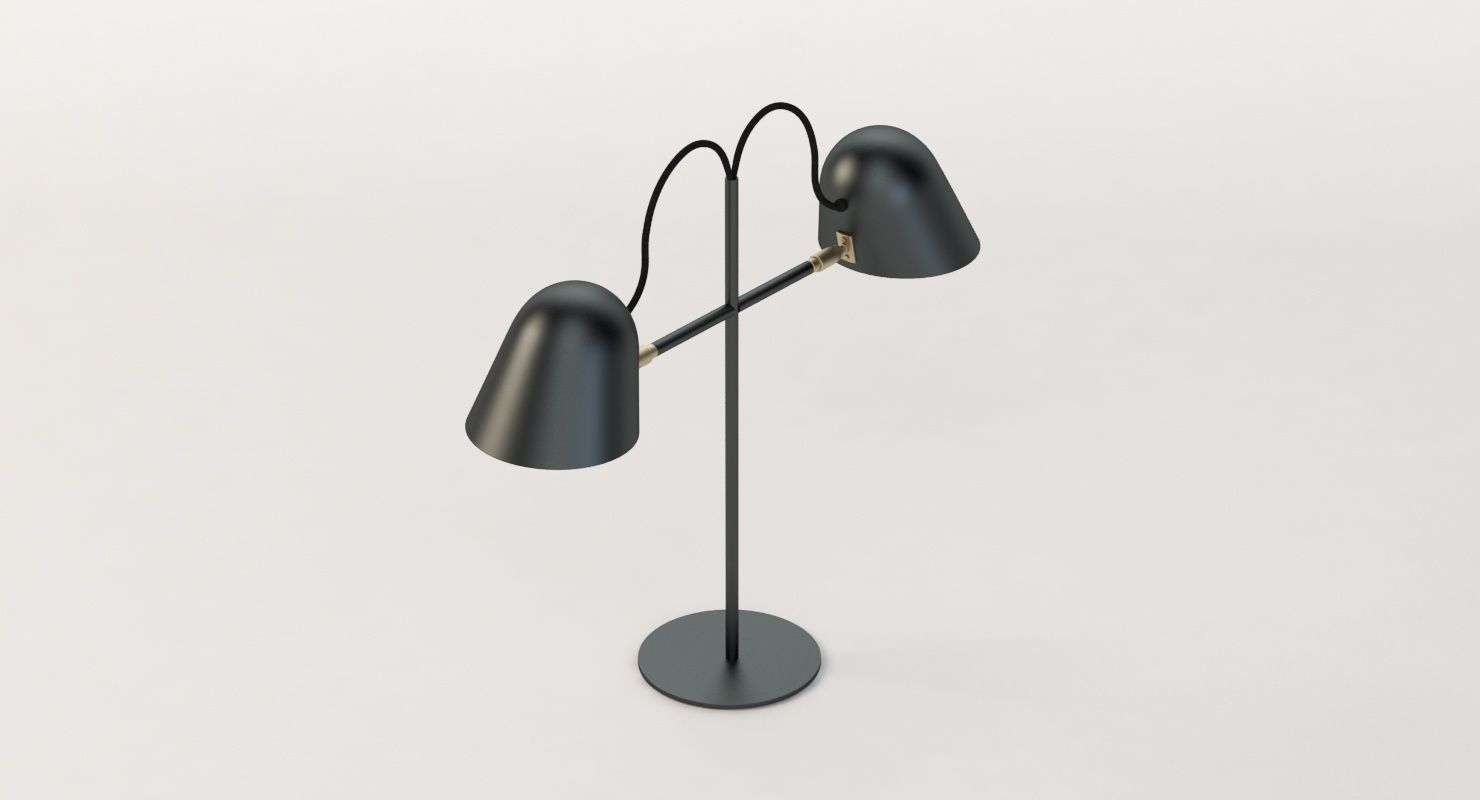 Streck Bordslampa Double Head Lamp by Joel Karlsson 3D model_5