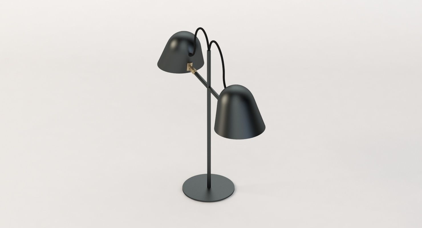 Streck Bordslampa Double Head Lamp by Joel Karlsson 3D model_6