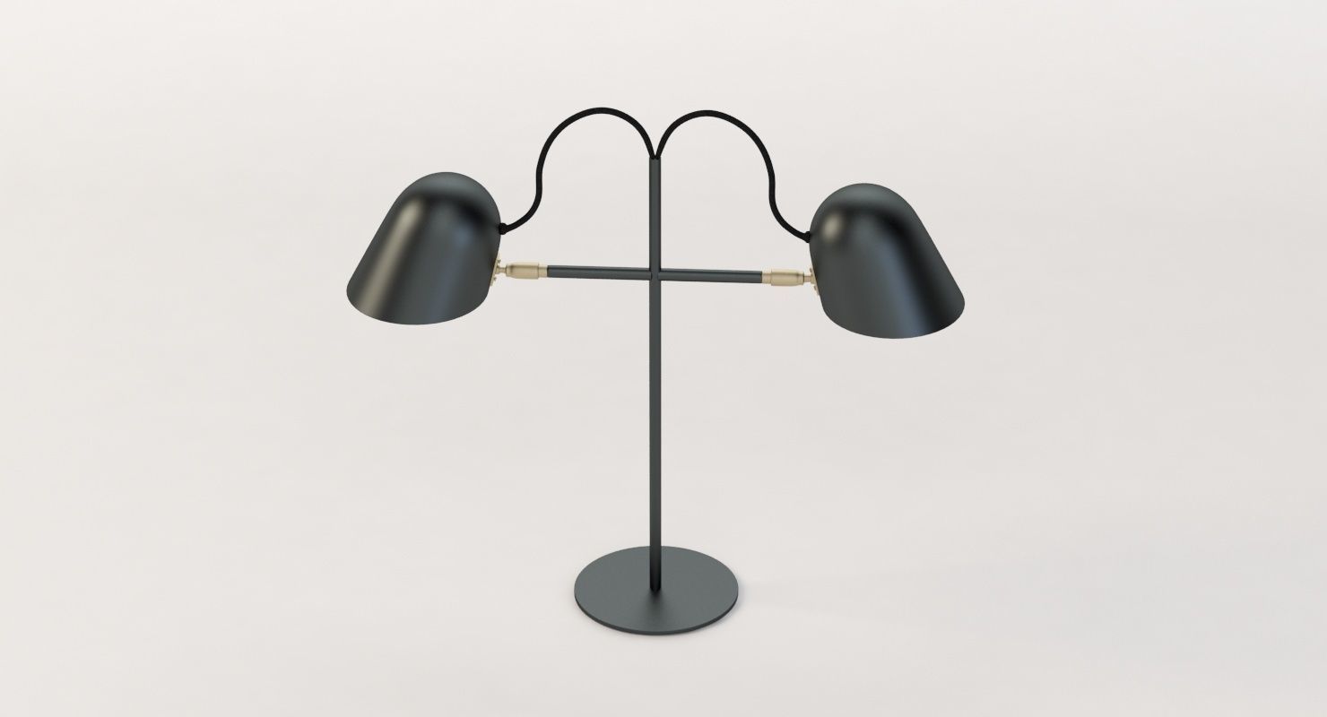 Streck Bordslampa Double Head Lamp by Joel Karlsson 3D model_1