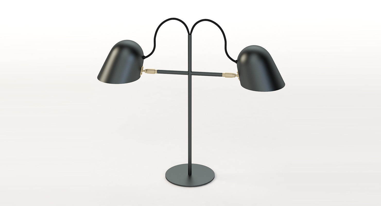 Streck Bordslampa Double Head Lamp by Joel Karlsson 3D model_8