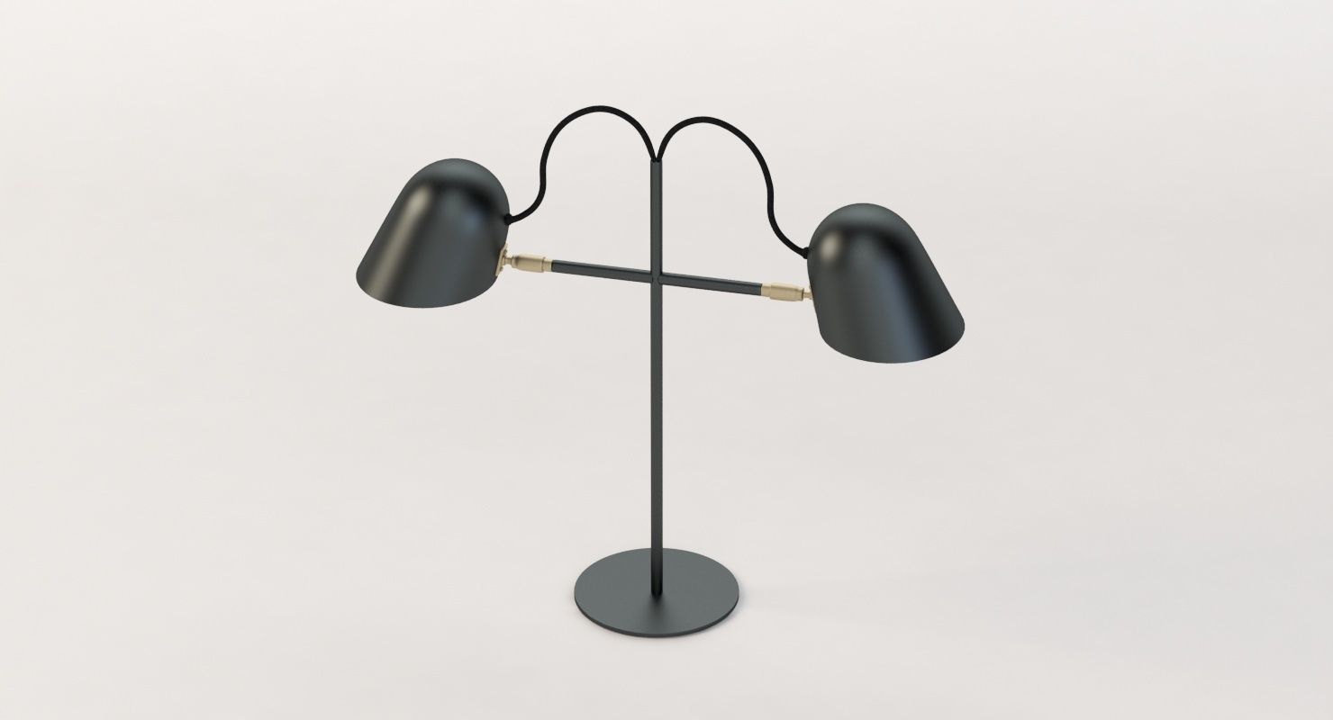 Streck Bordslampa Double Head Lamp by Joel Karlsson 3D model_4