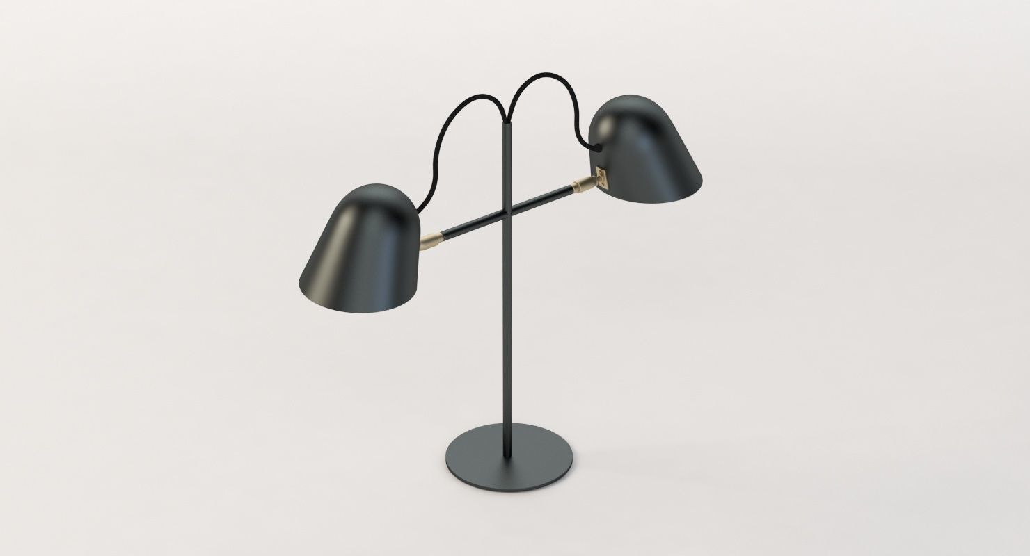 Streck Bordslampa Double Head Lamp by Joel Karlsson 3D model_2