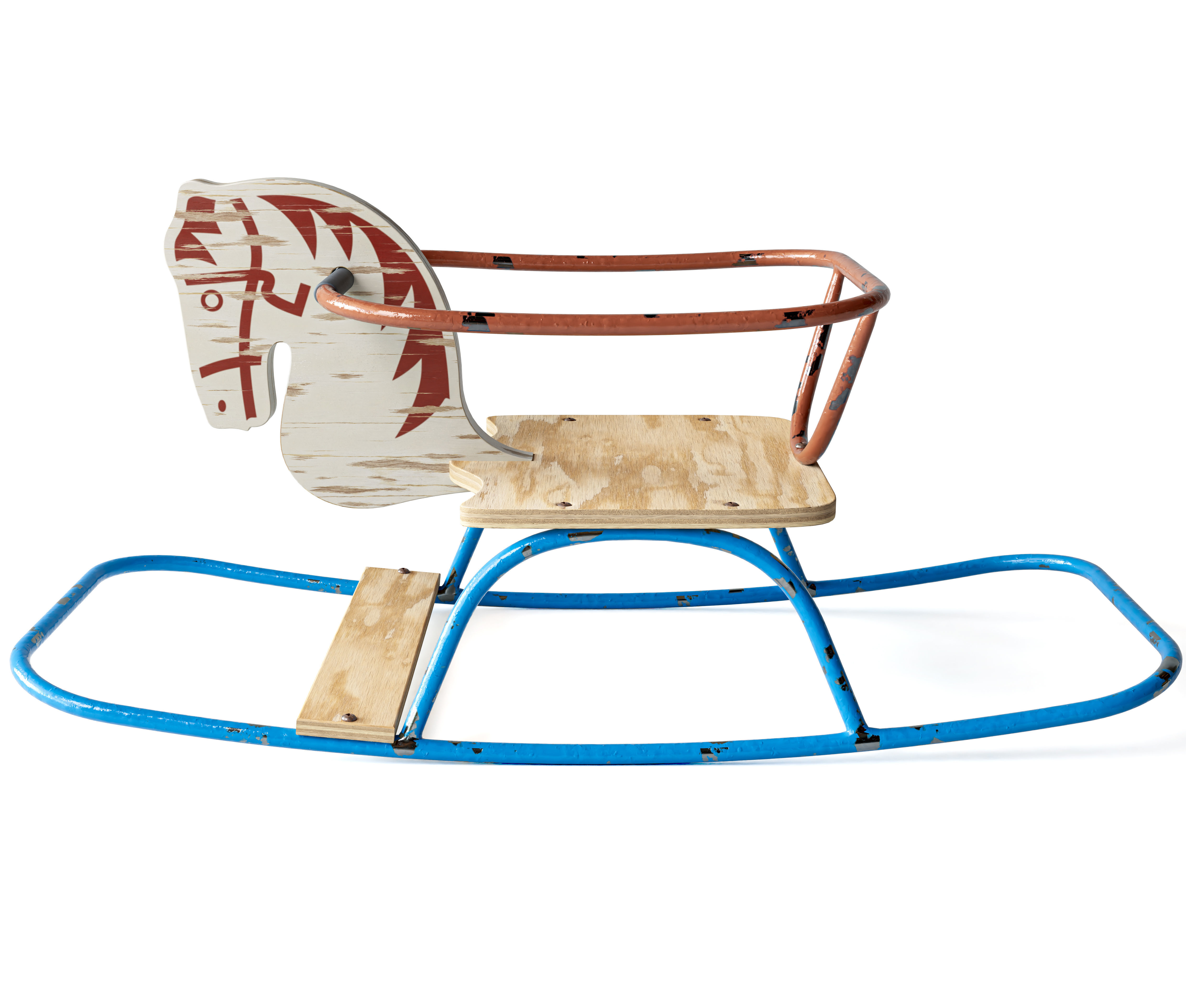 Rocking Horse Vintage 3D model_1