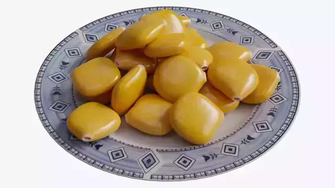 Lupin beans 3D model
