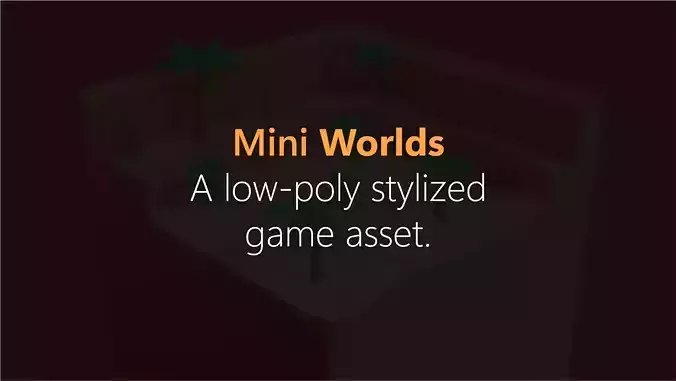 Mini Worlds Low-poly 3D model