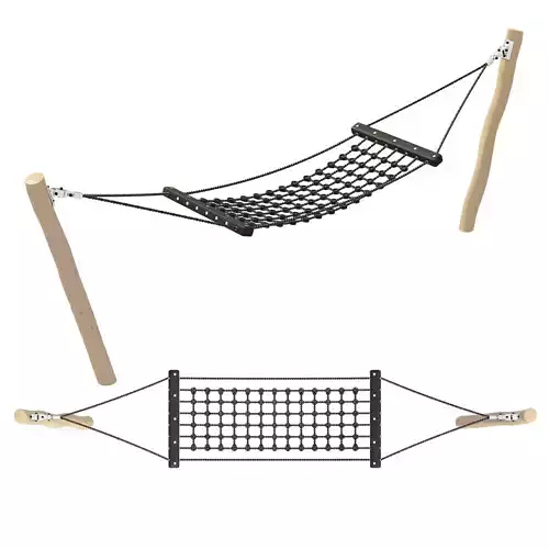 Outdoor hammock from Kompan 02 3D model