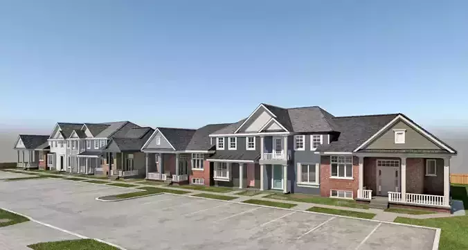 Peaceful neighborhood  3D model