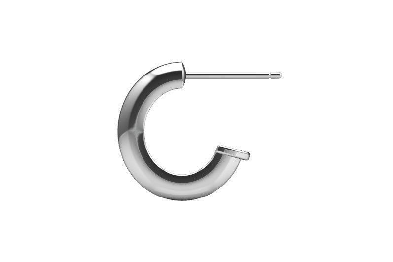 Pretty woman hoop earrings 3D print model_2