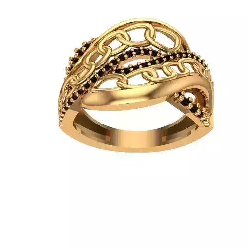 Rings gold ring with diamonds