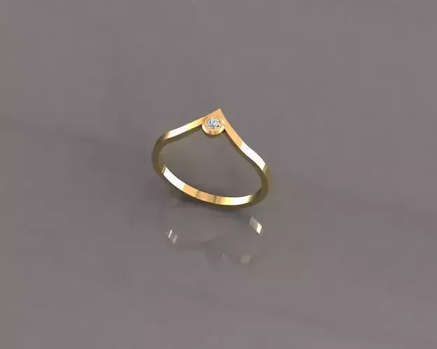 Griffin24 gold ring with diamond