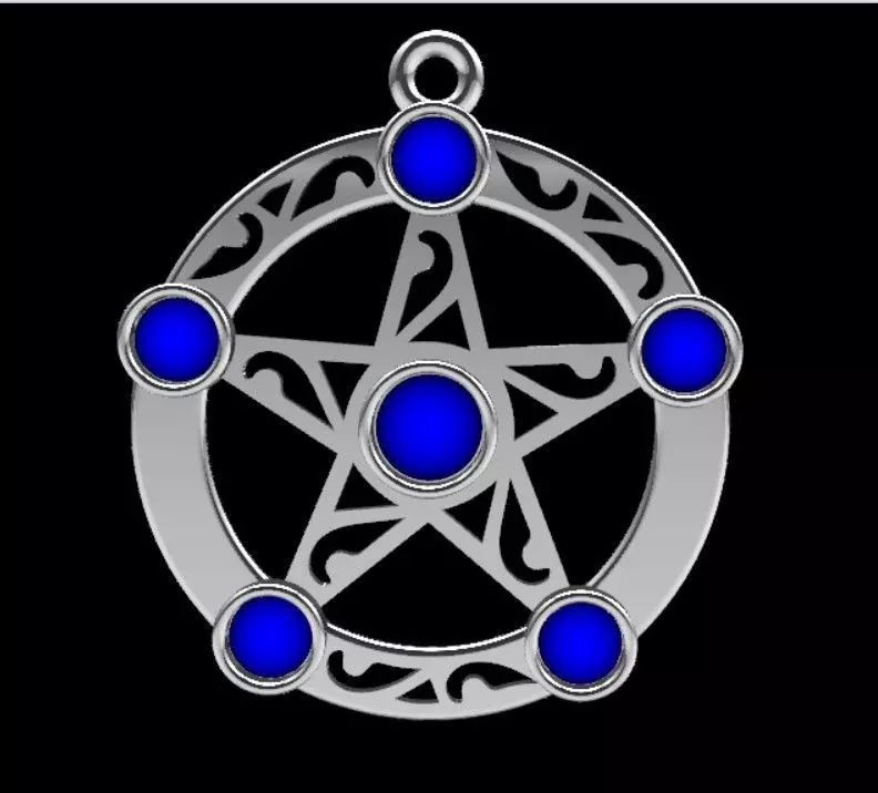 unisex pendant  3D print model_0