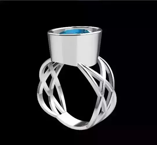 Simple and elegant mens ring 3D print model