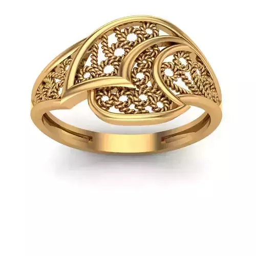 Rings gold filigree ring