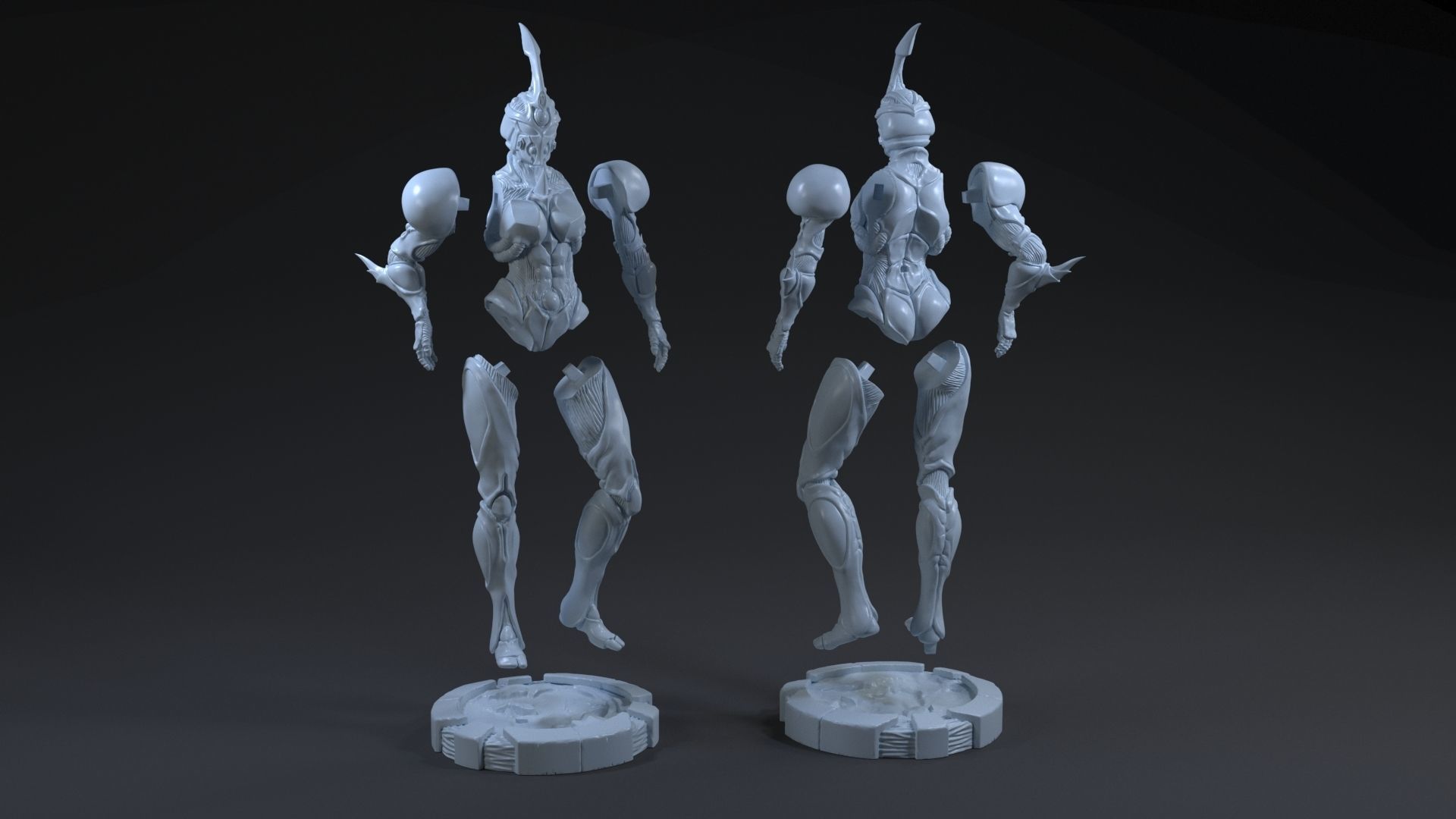 Guyver and Giuver Girl 3D print collection _5