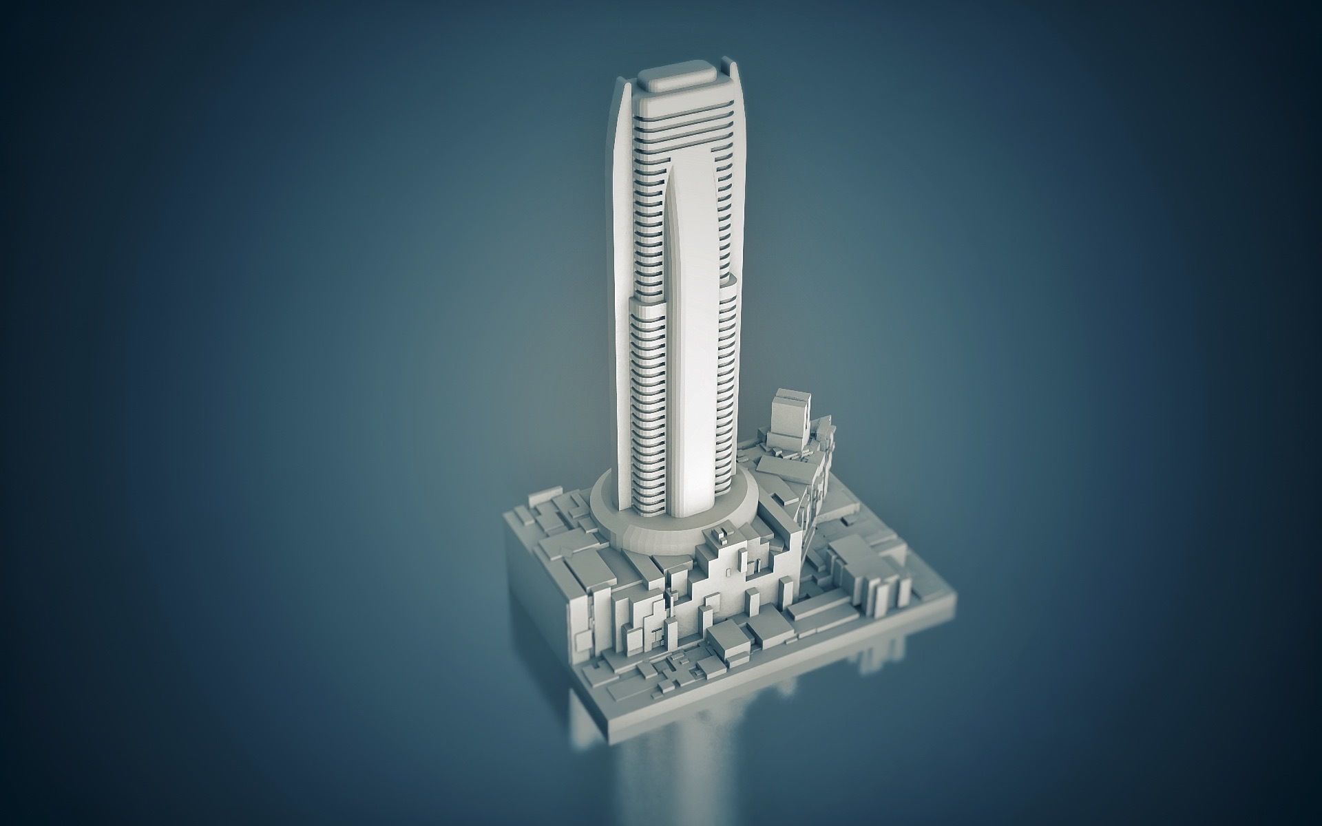 Sci-fi Diorama 3D print model_1