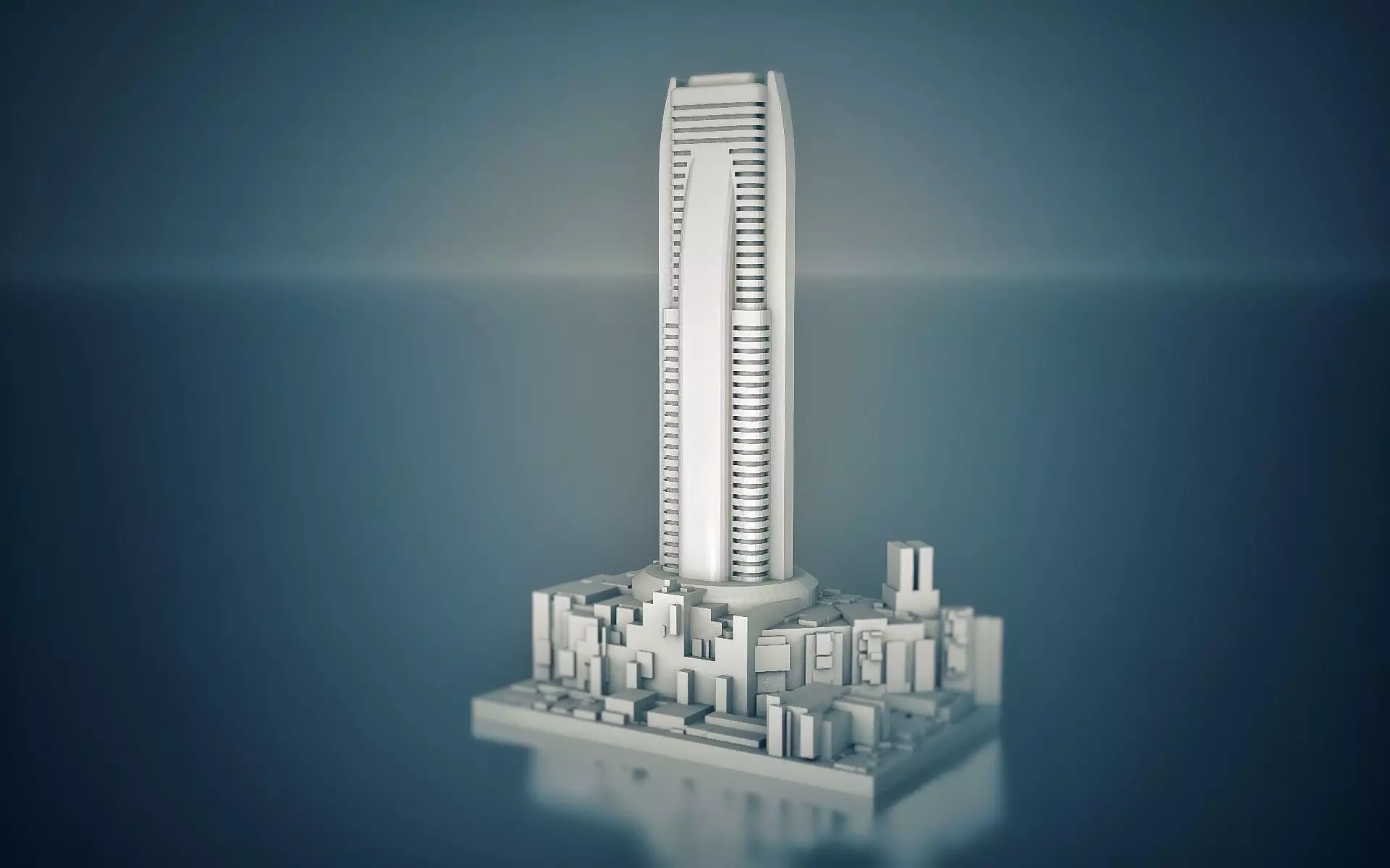 Sci-fi Diorama 3D print model_0