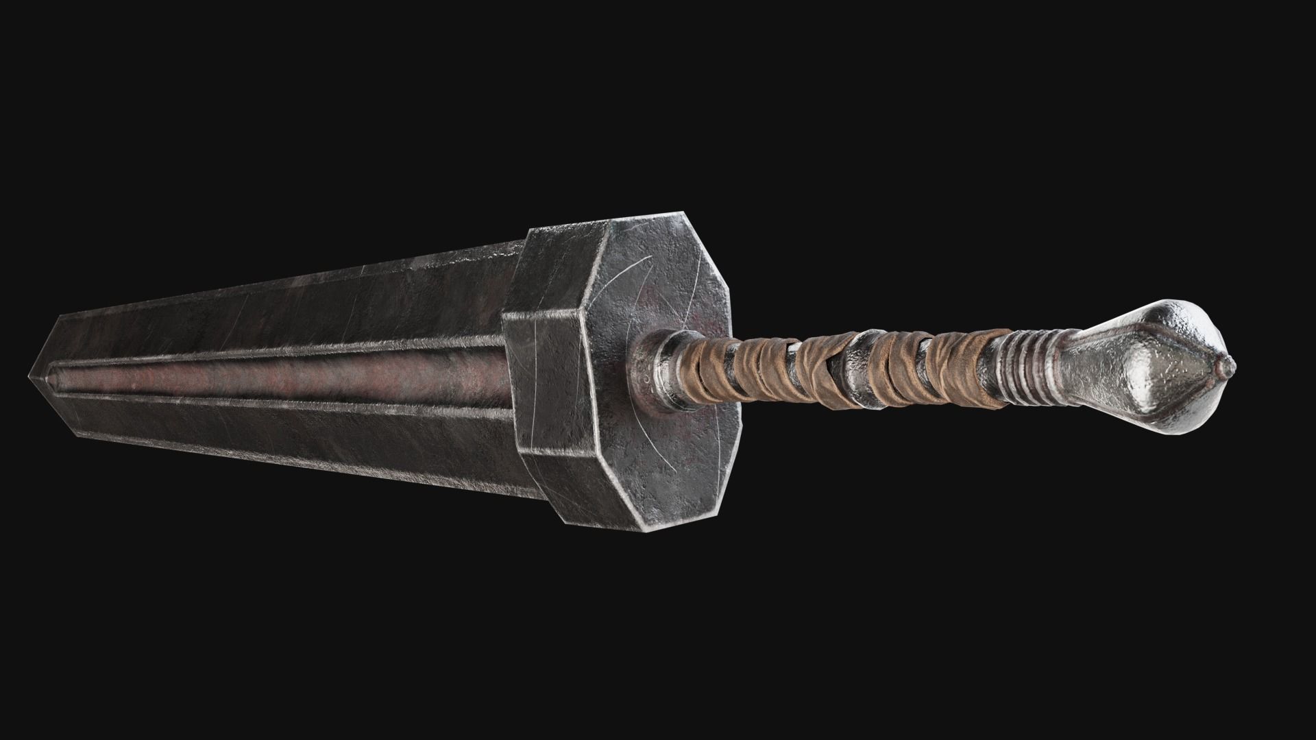 GREATSWORD from Elden Ring Fan Model  Low-poly 3D model_2