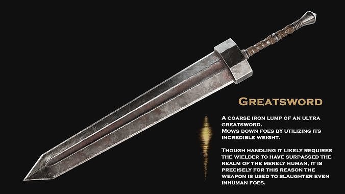  GREATSWORD from Elden Ring Fan Model  Low-poly 3D model