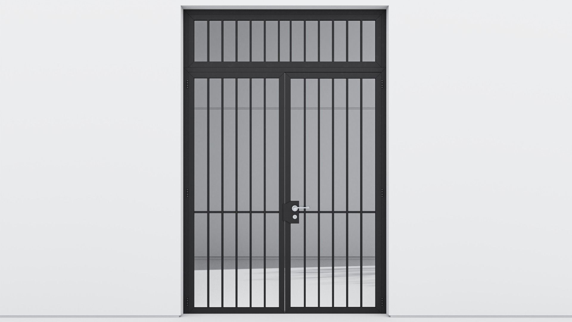 Aluminium door 38 3D model_1