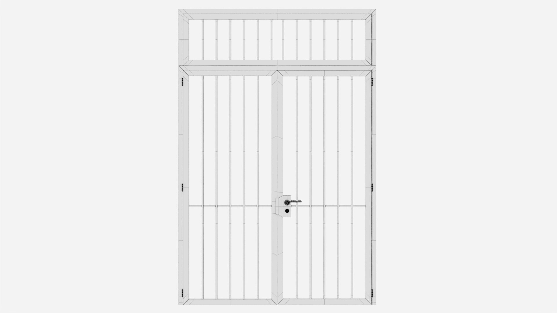 Aluminium door 38 3D model_5