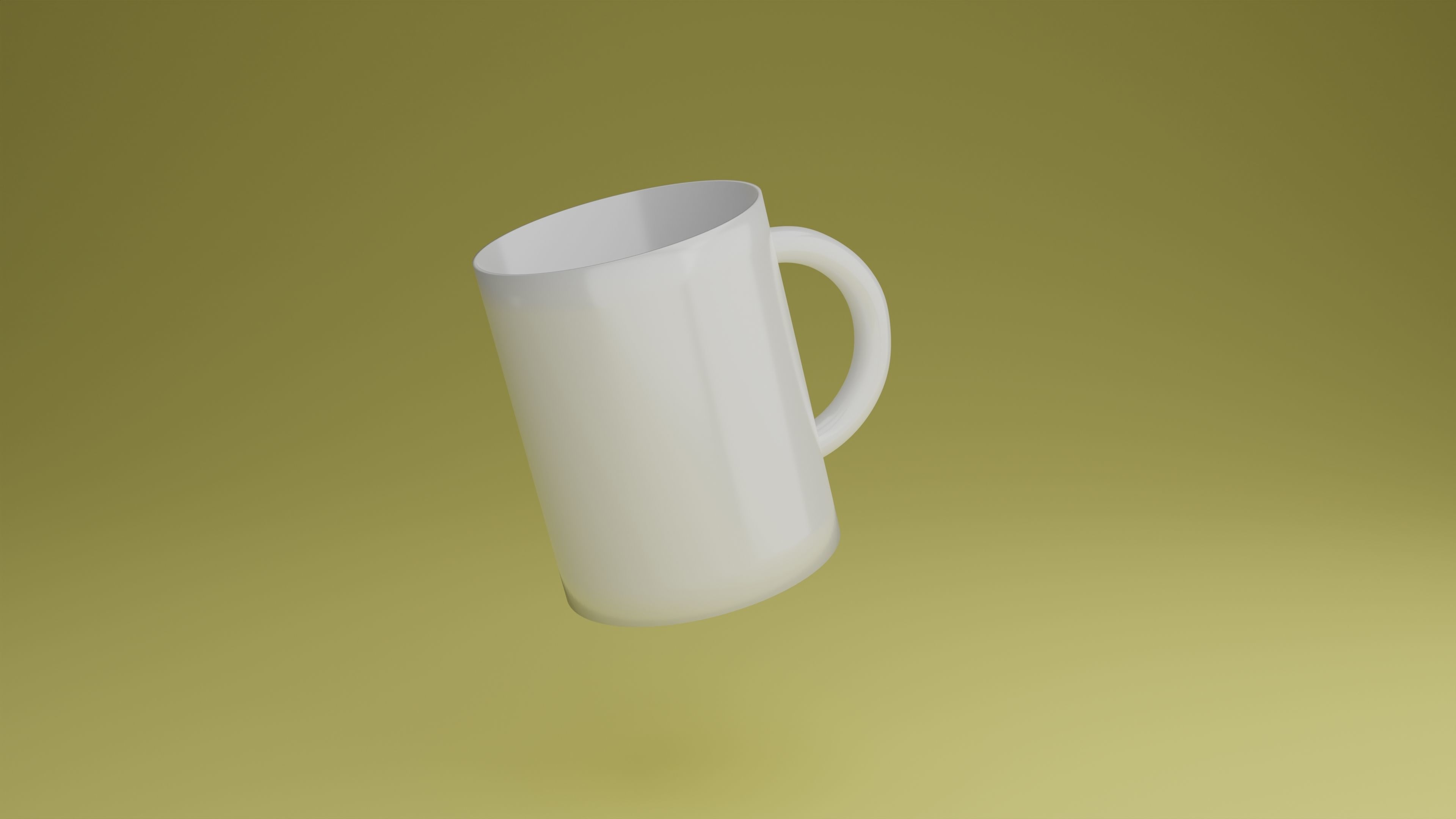 Mug 3d model two mugs Free low-poly 3D model_1
