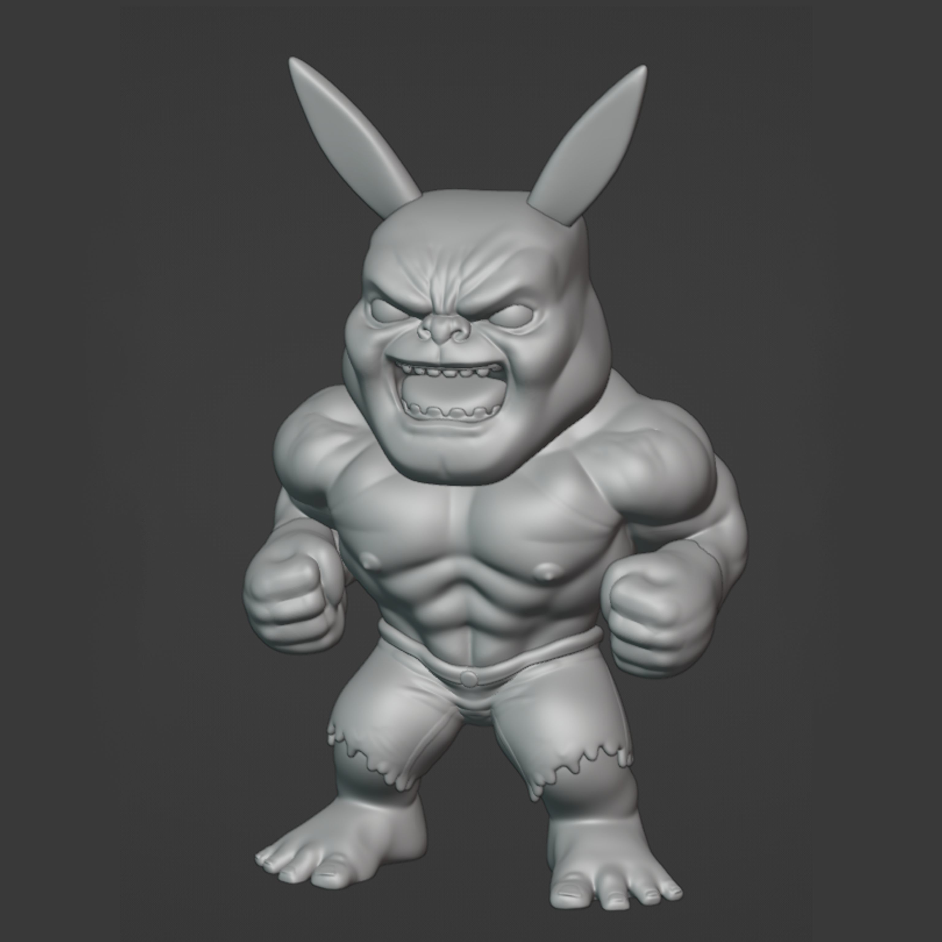 Phulk marvel hulk minifigure 3D print model_1