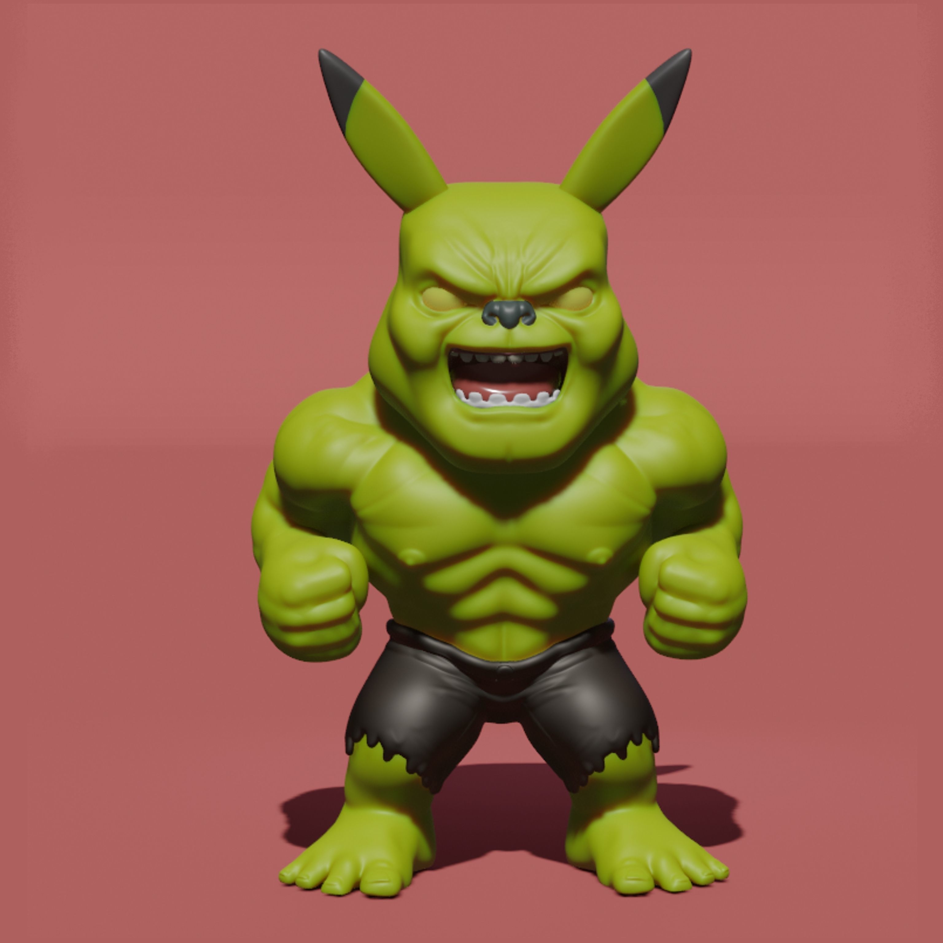 Phulk marvel hulk minifigure 3D print model_2