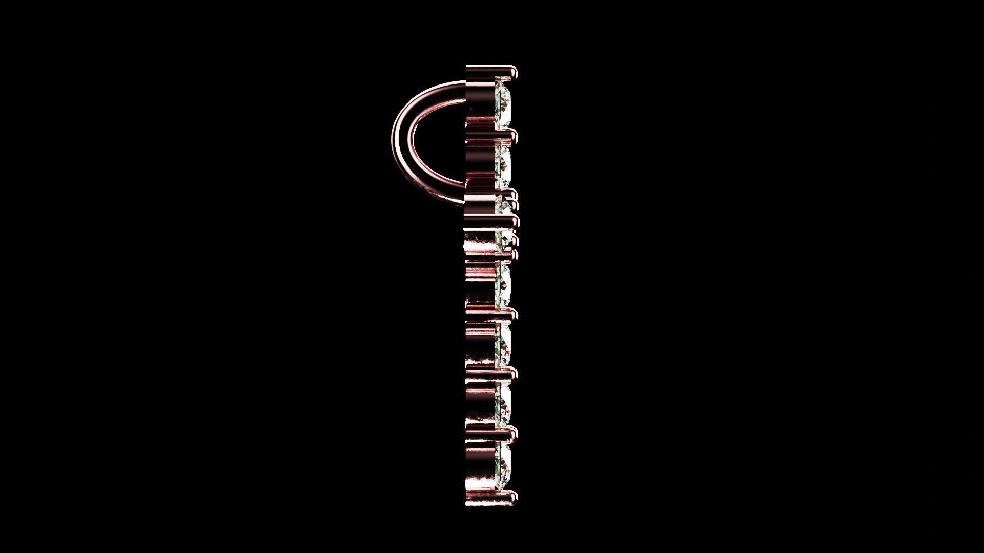 Tiffany Cross Pendant 3D print model_2