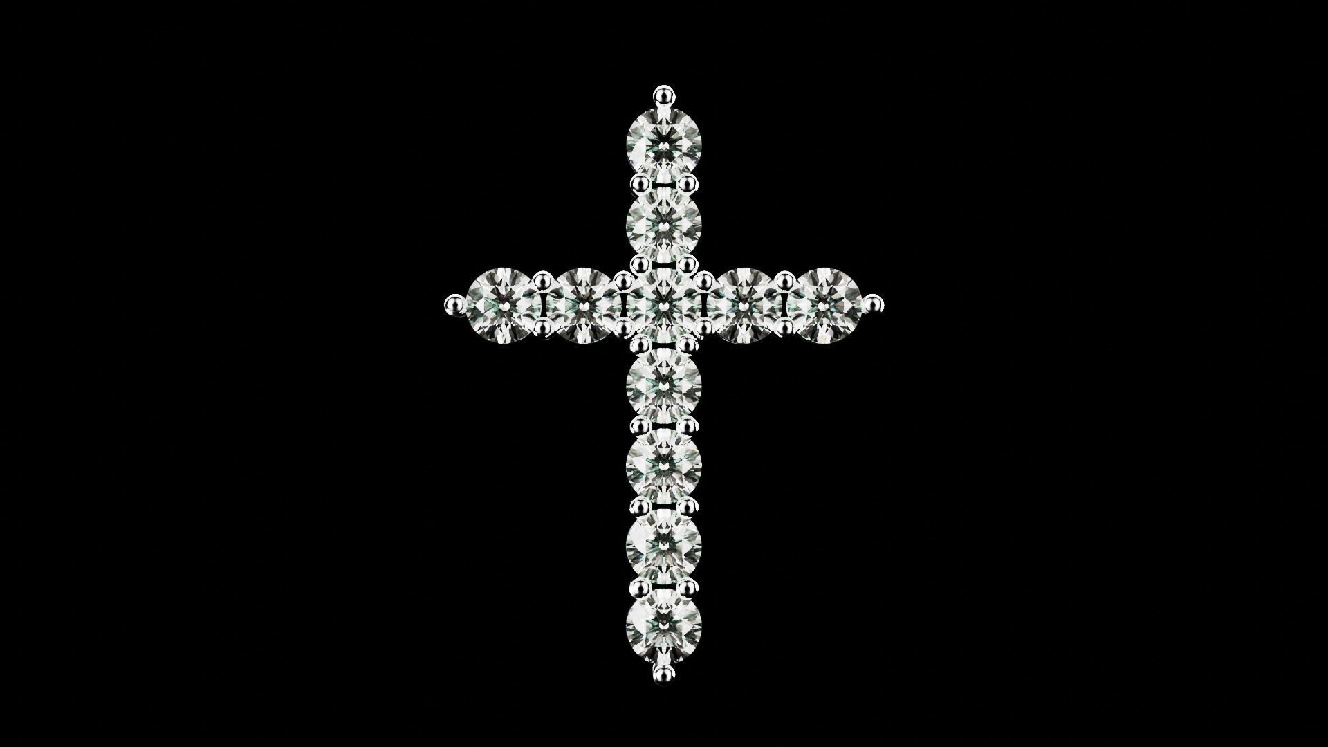 Tiffany Cross Pendant 3D print model_3