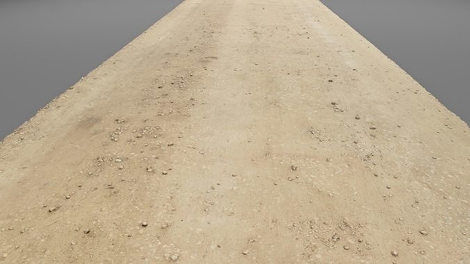 Spring road raw scan 3D model