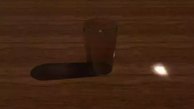 bicchiere di vetro      glass 3D model