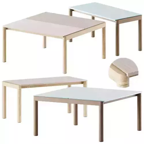 Muuto Couple Coffee Table 1 and 2 Tiles