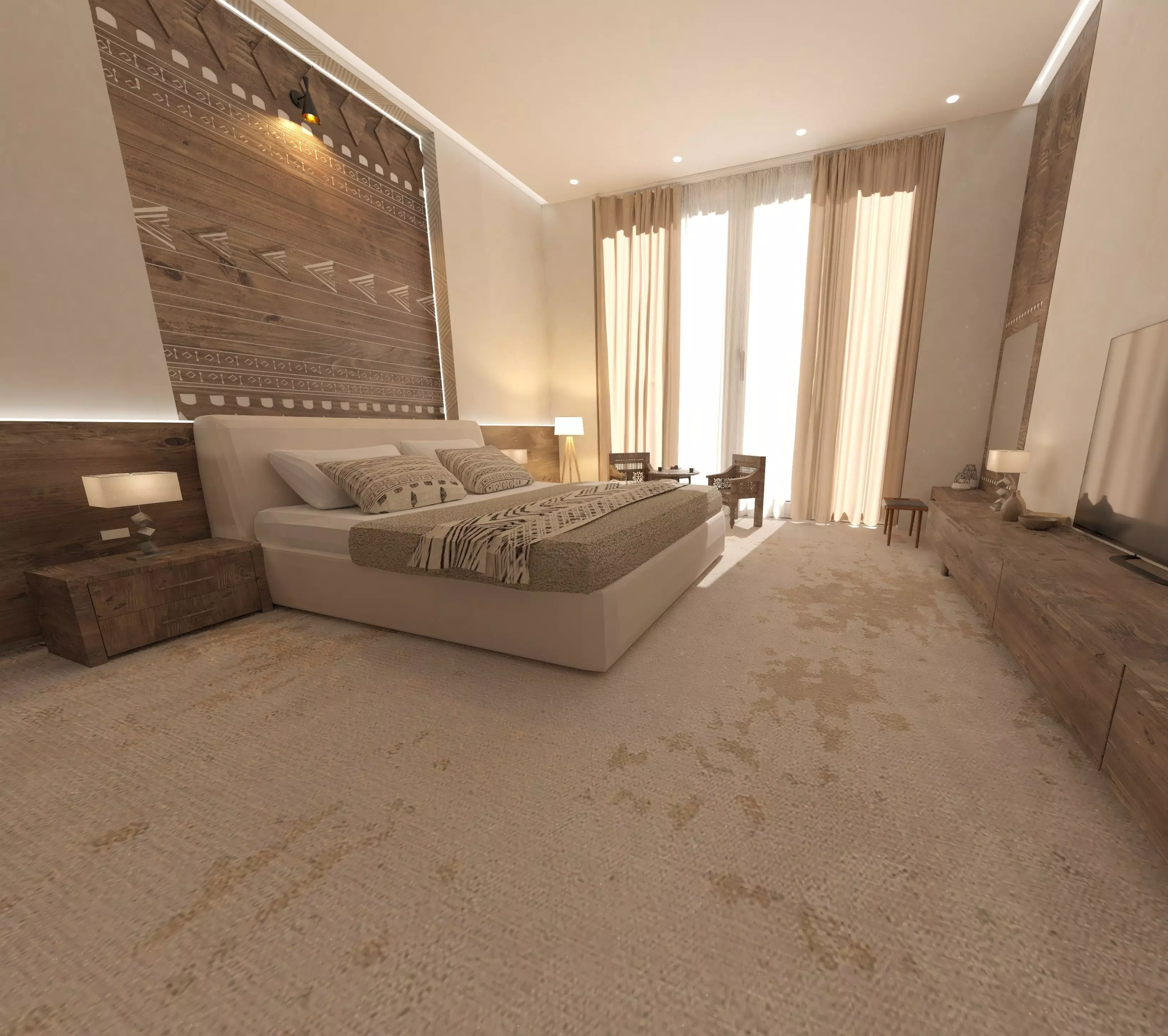 Nubian Hotel Room 3D print model