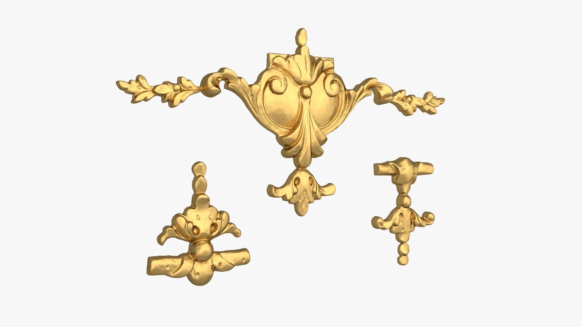 Classic decor ornament 228 3D model_1