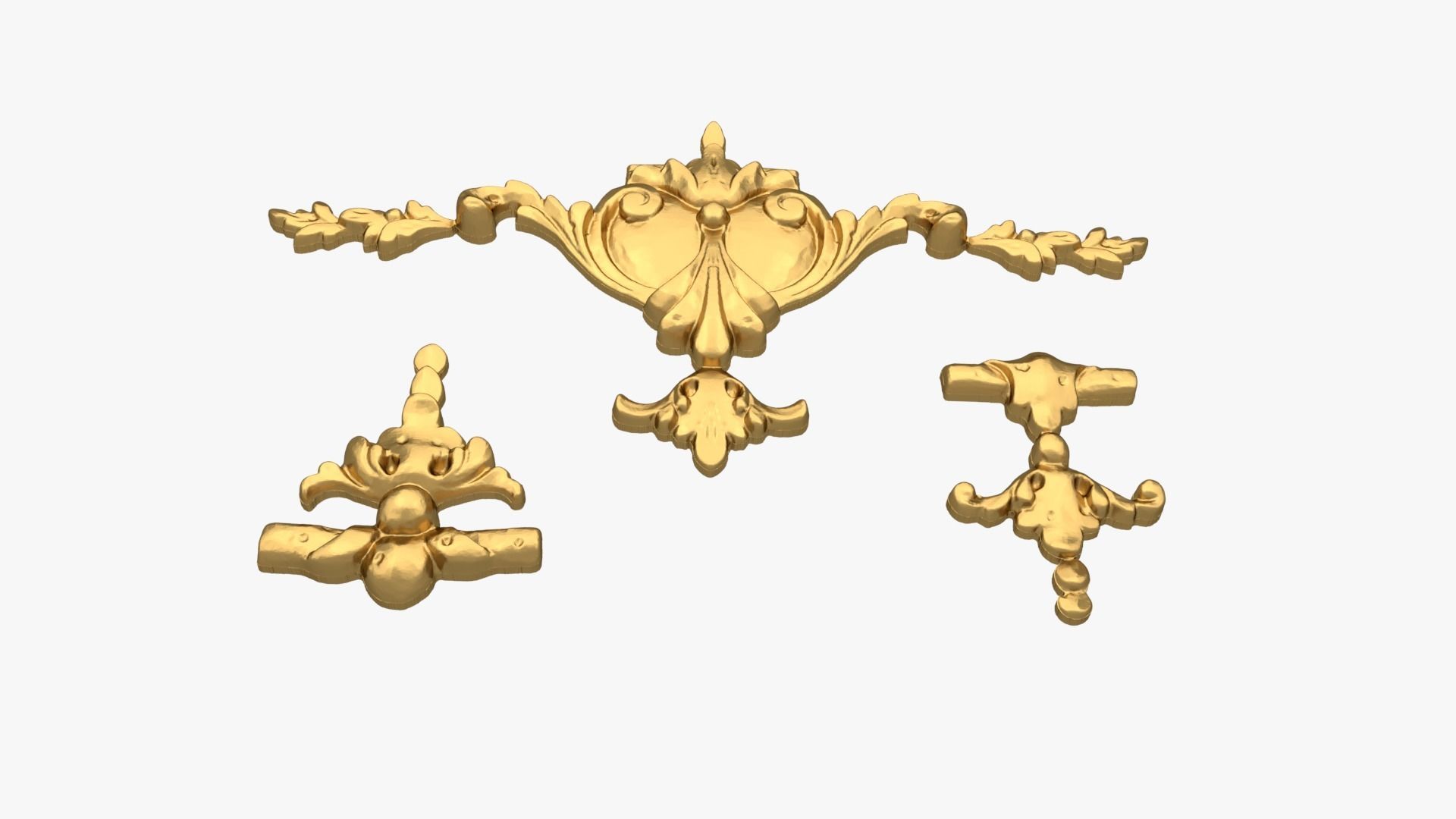 Classic decor ornament 228 3D model_3