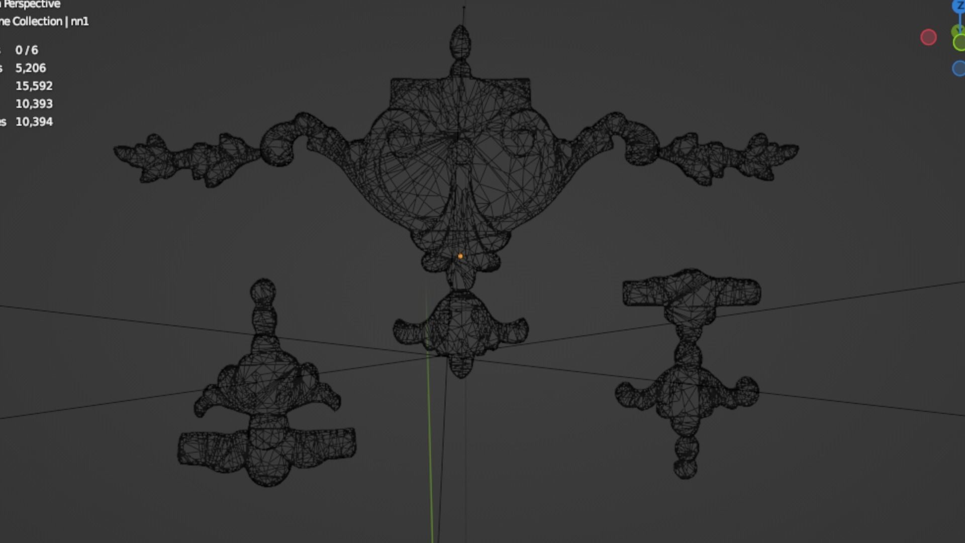 Classic decor ornament 228 3D model_6