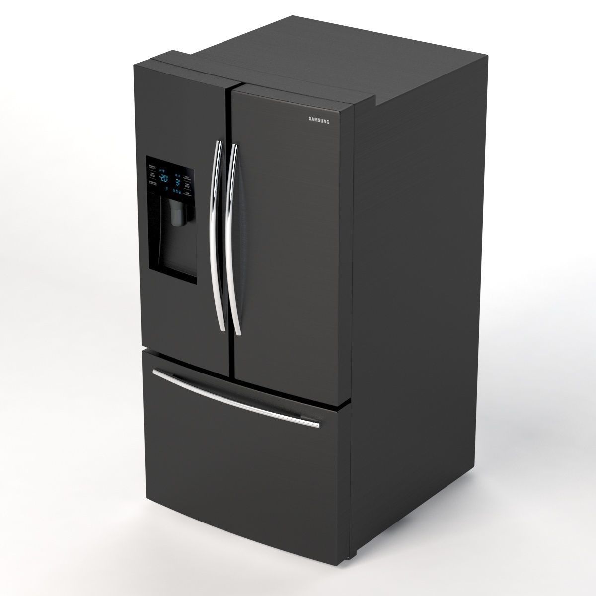 Samsung RF263BEAESG AA French Door Refrigerator 25 cu ft 3D model_4