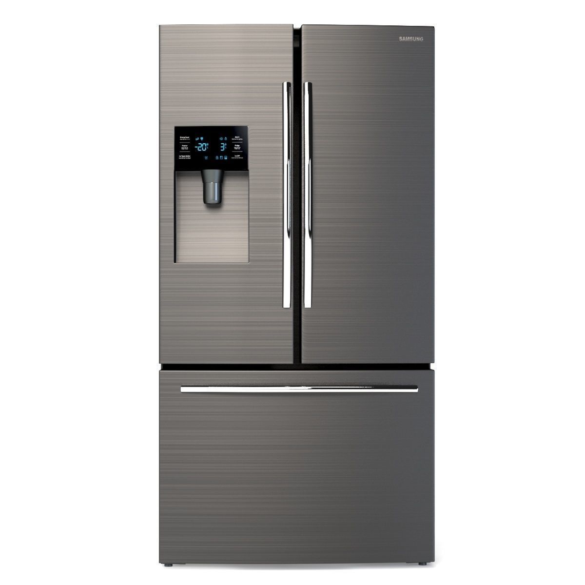 Samsung RF263BEAESG AA French Door Refrigerator 25 cu ft 3D model_3