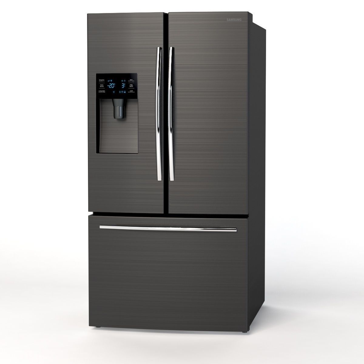 Samsung RF263BEAESG AA French Door Refrigerator 25 cu ft 3D model_7