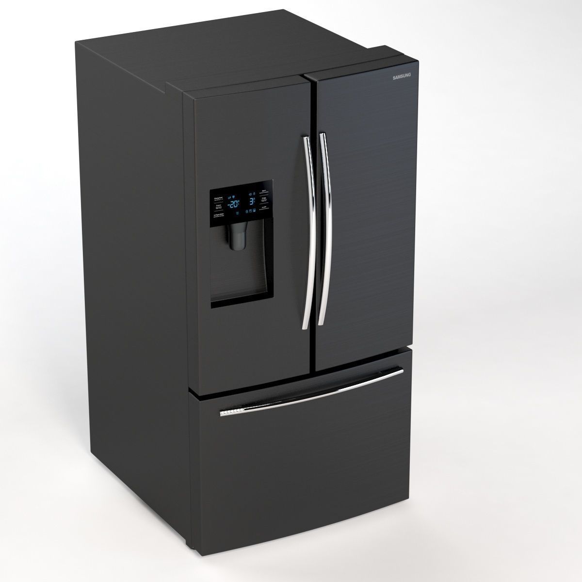 Samsung RF263BEAESG AA French Door Refrigerator 25 cu ft 3D model_6