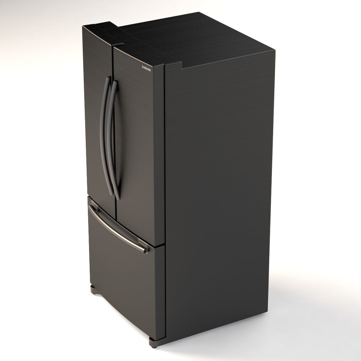 Samsung RF20HFENBSG US 20 Cu Ft French Door Refrigerator 3D model_4