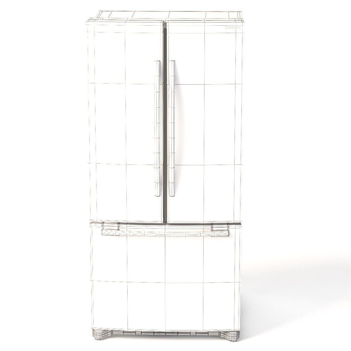 Samsung RF20HFENBSG US 20 Cu Ft French Door Refrigerator 3D model_11