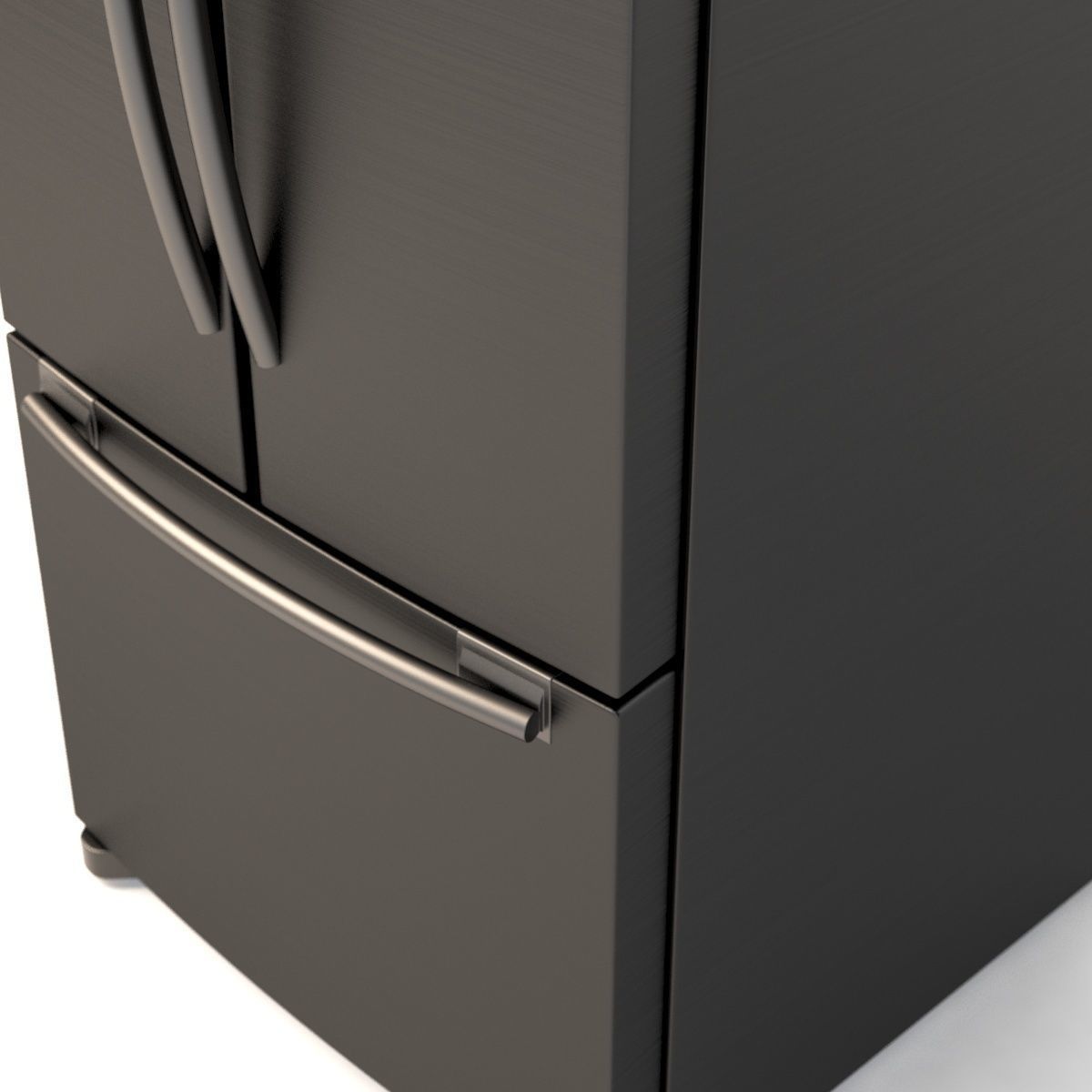 Samsung RF20HFENBSG US 20 Cu Ft French Door Refrigerator 3D model_8