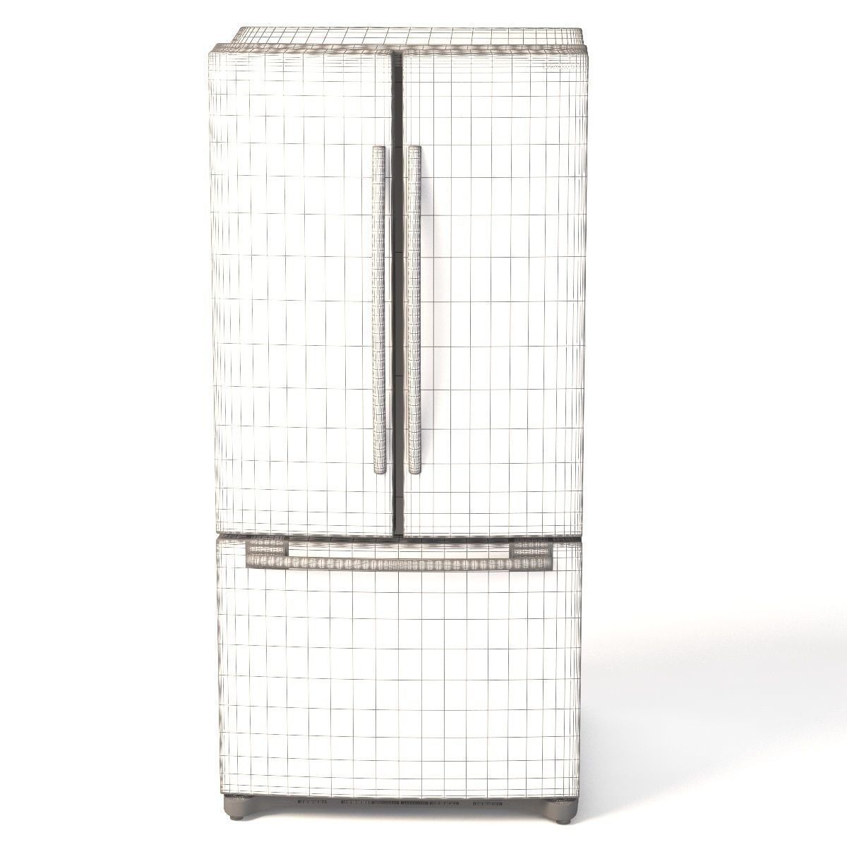 Samsung RF20HFENBSG US 20 Cu Ft French Door Refrigerator 3D model_10